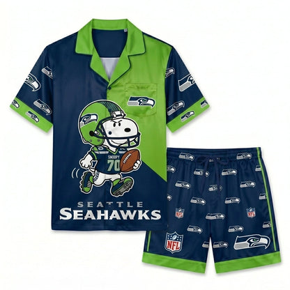 SHORT-SLEEVE PAJAMAS SET FOR TOP TEAM FOOTBALL FAN