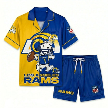 SHORT-SLEEVE PAJAMAS SET FOR TOP TEAM FOOTBALL FAN