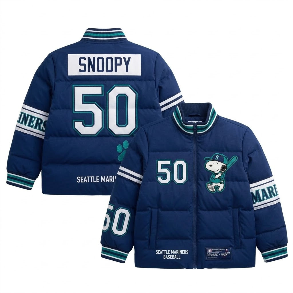 Sport Fan Stand-up Collar Down Jacket | All 30 Teams MLB Available - GIFTS FOR FAN - Custom Fan Apparel Image 13