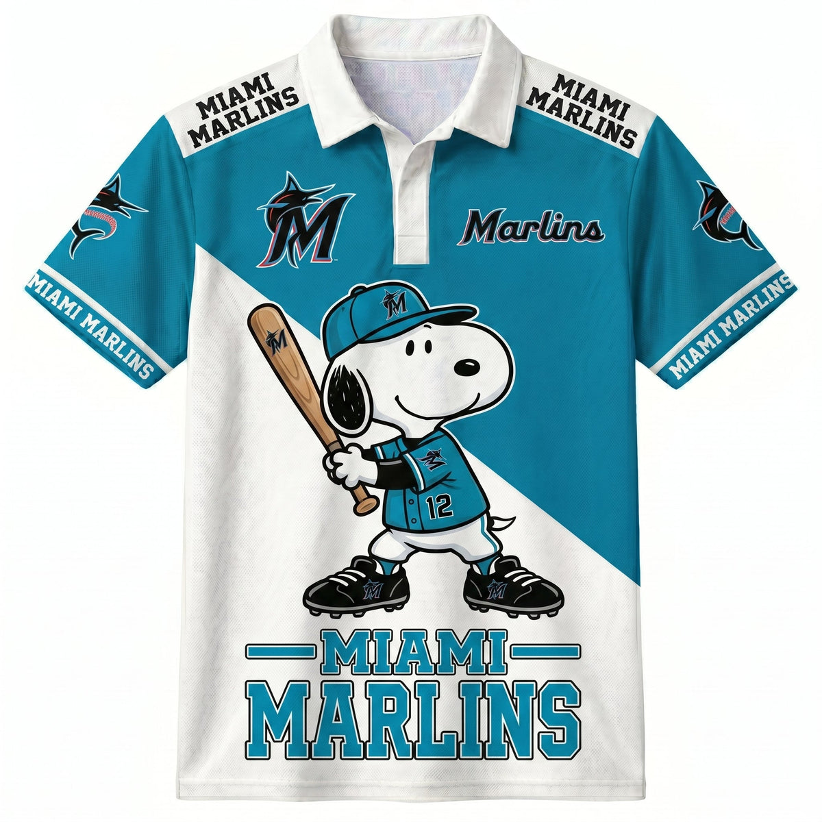 National League — NL Baseball Polo Shirt — Team Color Game Day Polo — Cartoon Dog Baseball Inspired  - Custom Fan Apparel Image 3