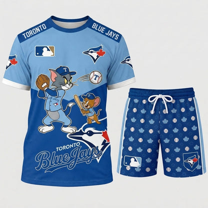 All USA Baseball Teams Inspired Fan Set — Graphic T-Shirt And Shorts Combo Outfit - Custom Fan Apparel Image 13