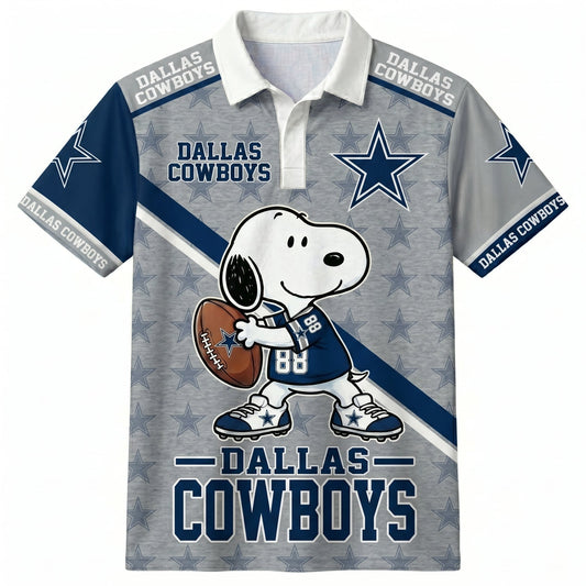 NFC Football Polo Shirt — Team Color Game Day Polo — Retro Football Fan Shirt — Sunday Game Apparel  - Custom Fan Apparel Image 1