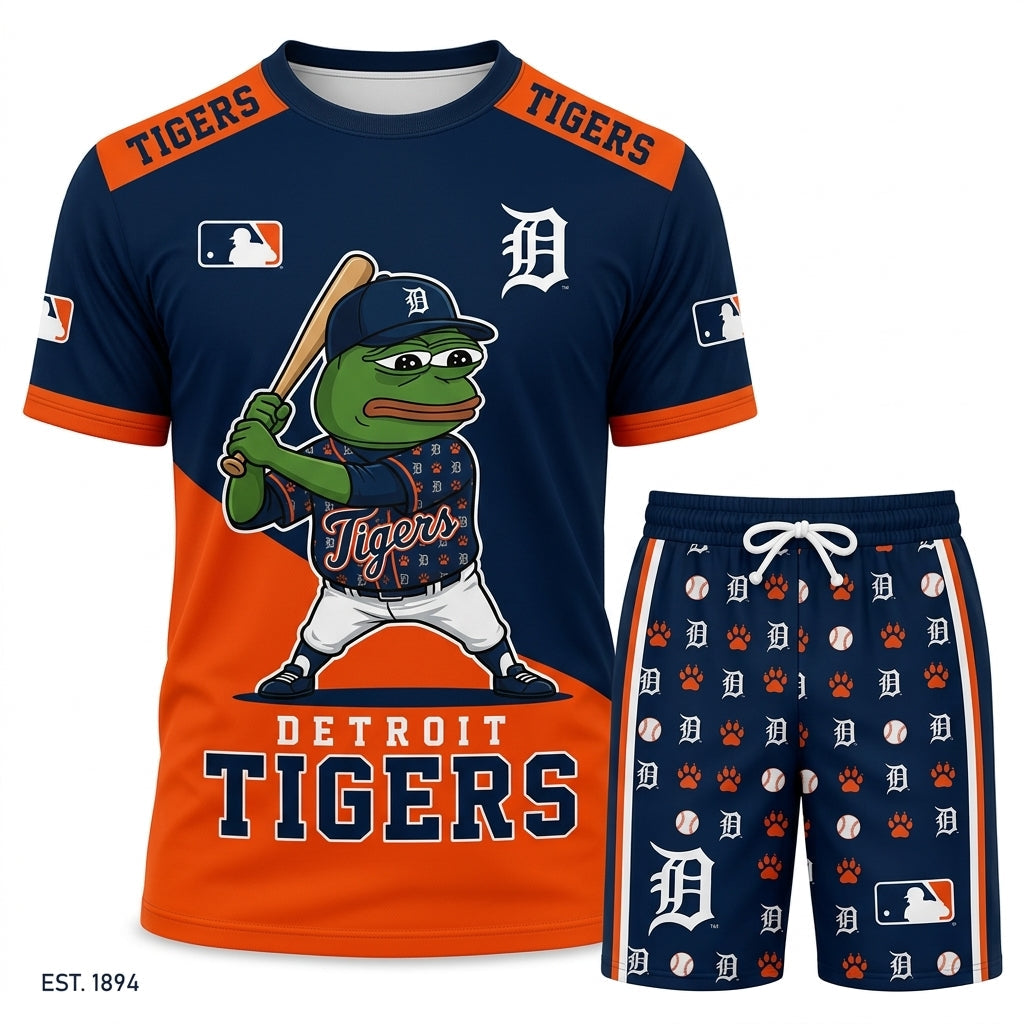 Meme Frog Baseball Fan T-Shirt And Shorts Set — Funny Sport Outfit | 30 Teams Available - Custom Fan Apparel Image 19