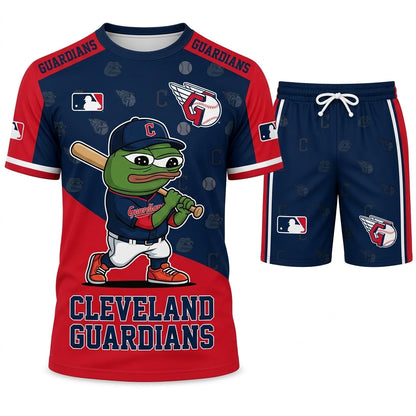 Meme Frog Baseball Fan T-Shirt And Shorts Set — Funny Sport Outfit | 30 Teams Available - Custom Fan Apparel Image 17