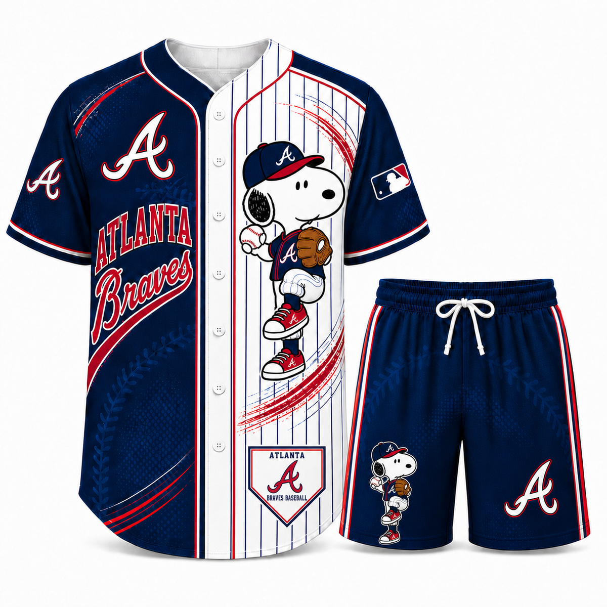 Sport Fan Set — Baseball jersye+ Shorts | All 30 Teams Available - Custom Fan Apparel Image 3