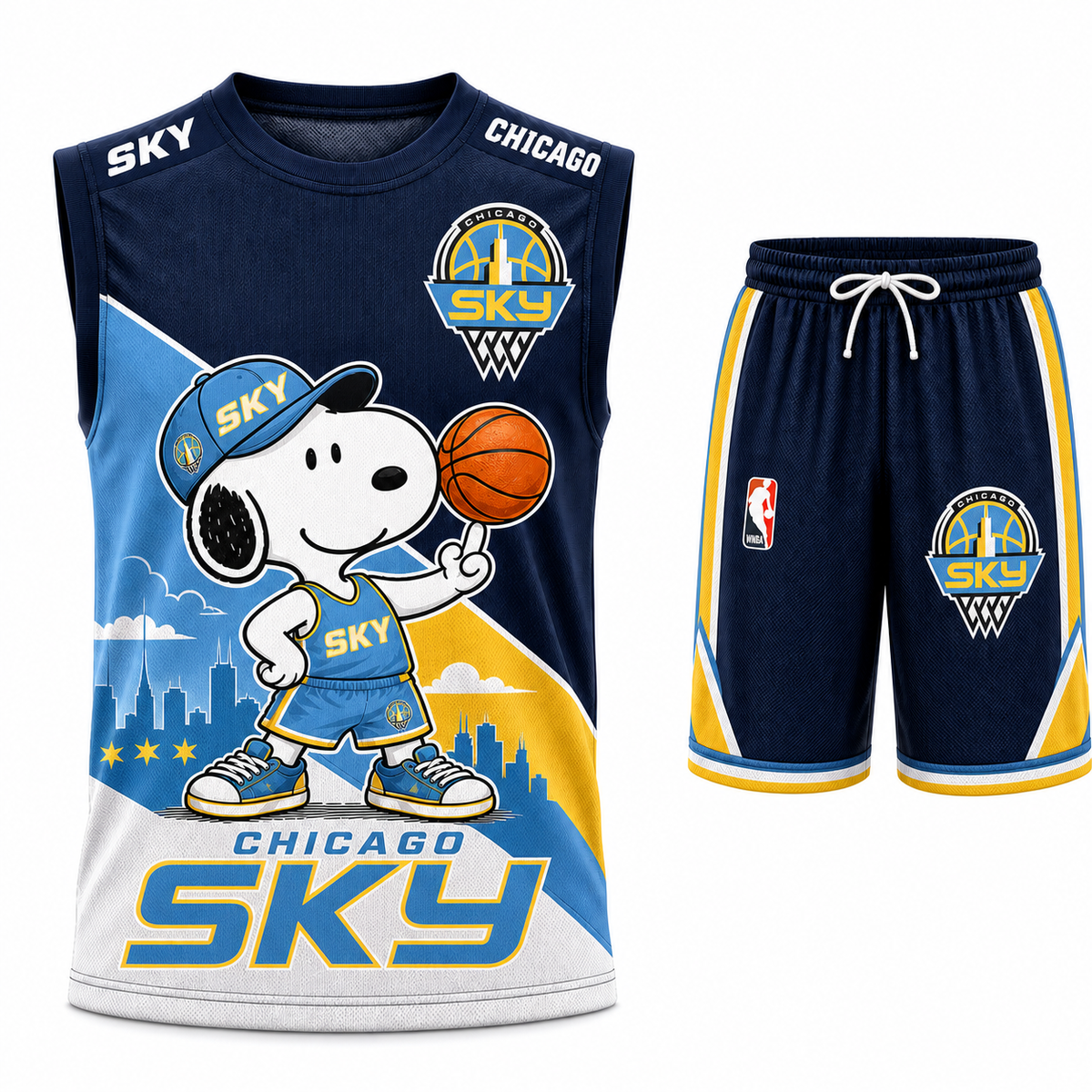 Sport Fan Set — Basketball Jersey + Shorts | All 13 Teams Available - Custom Fan Apparel Image 3
