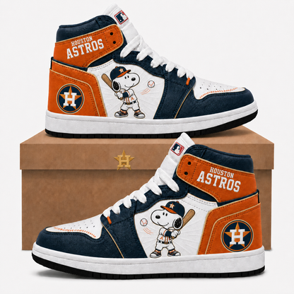 Snoopy MLB Baseball Fan High Top Sneakers | All 30 Teams Available - Custom Fan Apparel Image 12