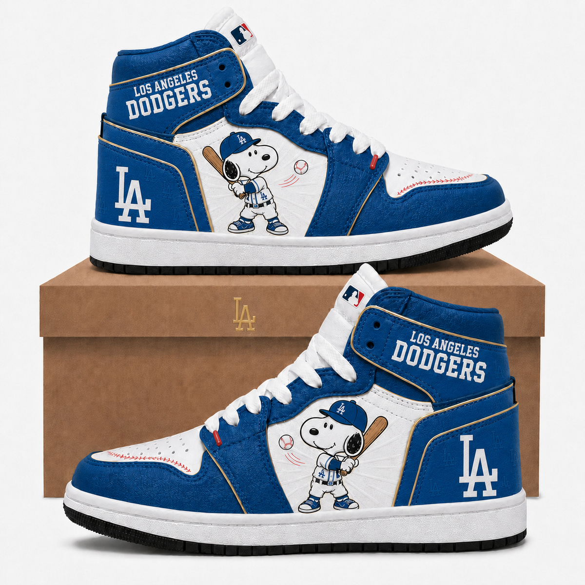 Snoopy MLB Baseball Fan High Top Sneakers | All 30 Teams Available - Custom Fan Apparel Image 15