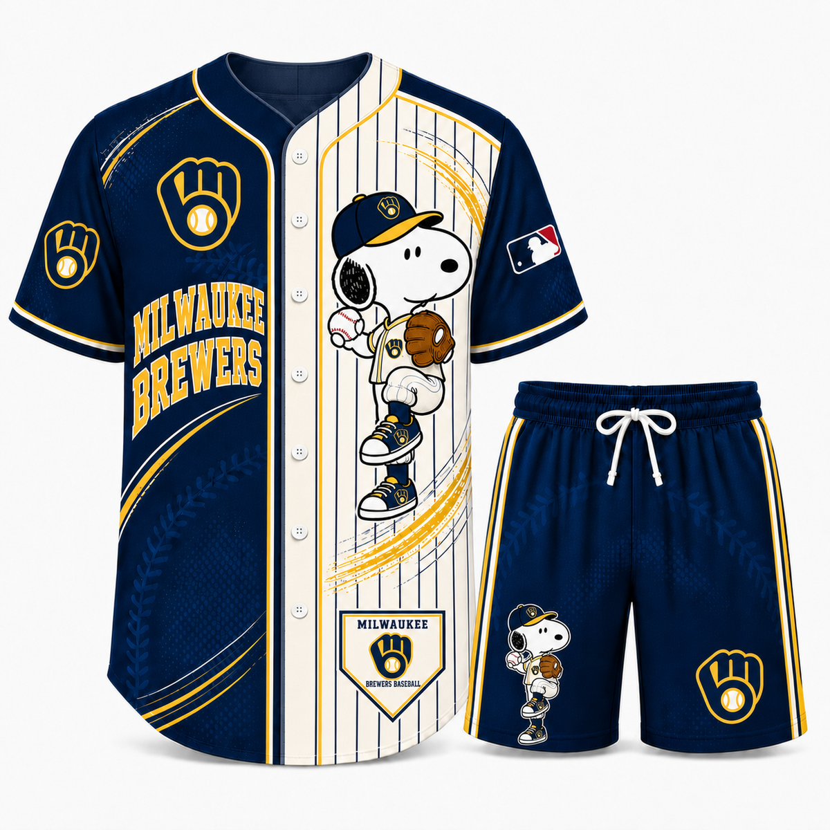 Sport Fan Set — Baseball jersye+ Shorts | All 30 Teams Available - Custom Fan Apparel Image 17