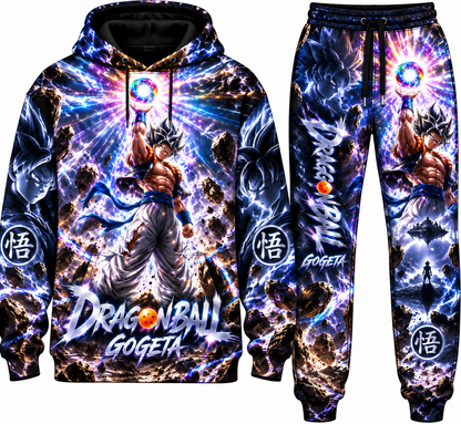 Gogeta Transformation Fan Set — Dragon Ball Hoodie & Sweatpants