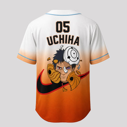Custom Orange Masked Ninja Baseball Jersey, Personalized Name Number Anime Inspired Shirt - Custom Fan Apparel Image 4