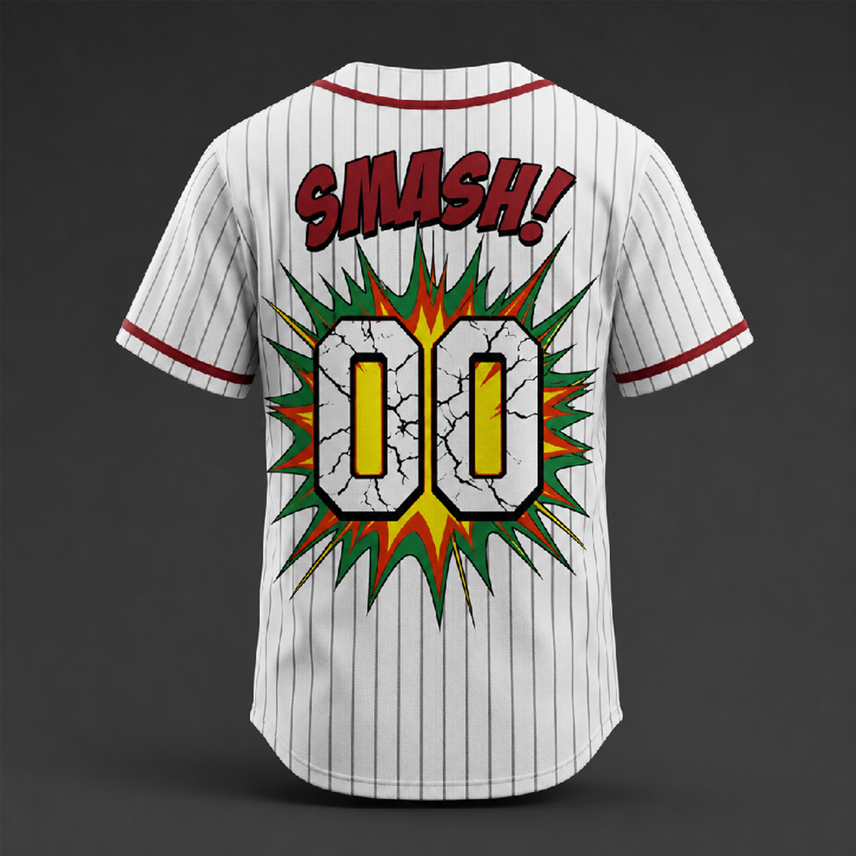 Custom Green Power Baseball Jersey — Anime Hero Academy Inspired Shirt - Custom Fan Apparel Image 5