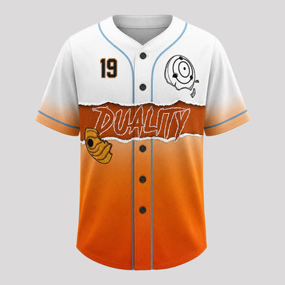 Custom Orange Masked Ninja Baseball Jersey, Personalized Name Number Anime Inspired Shirt - Custom Fan Apparel Image 5