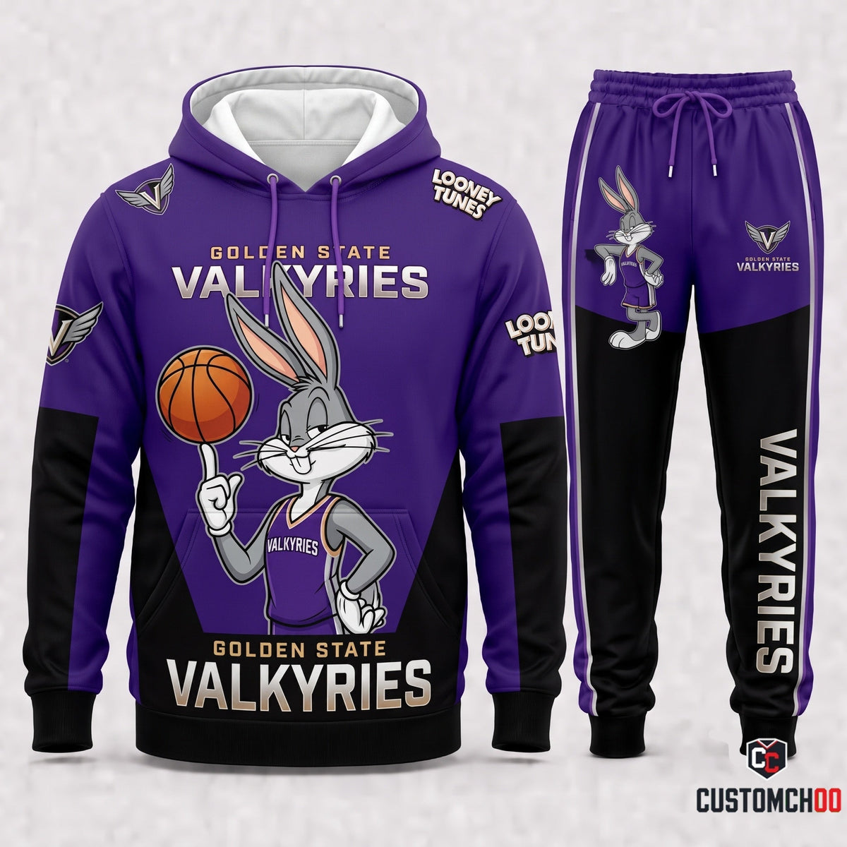 Women’s Basketball Fan Set — Hoodie & Sweatpants | All 15 Teams Available - Custom Fan Apparel Image 5