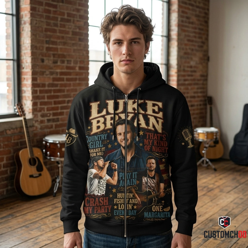 Luke Bryan Country Music Shirt — Vintage Western Fan Graphic Tee