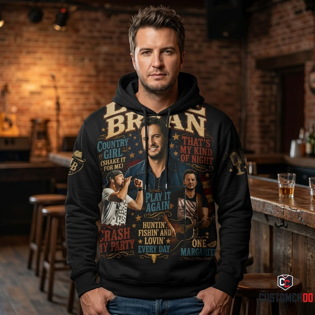 Luke Bryan Country Music Shirt — Vintage Western Fan Graphic Tee