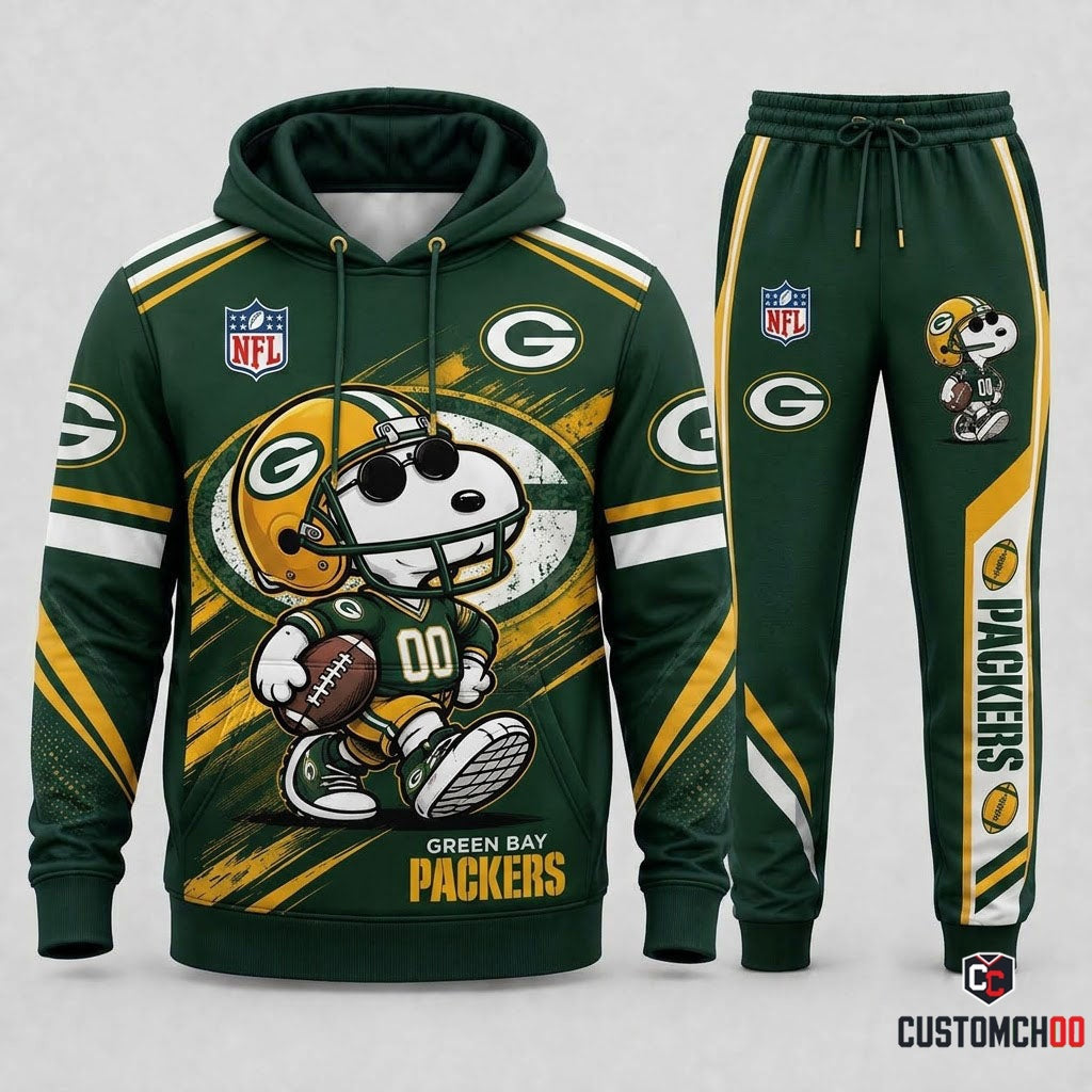 Snoopy NFL Fan Set — Hoodie & Sweatpants | All 32 Football Teams Available