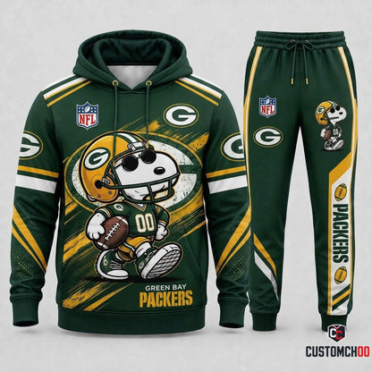 Snoopy NFL Fan Set — Hoodie & Sweatpants | All 32 Football Teams Available