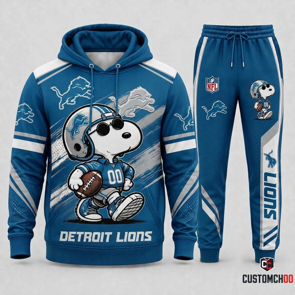 Snoopy NFL Fan Set — Hoodie & Sweatpants | All 32 Football Teams Available