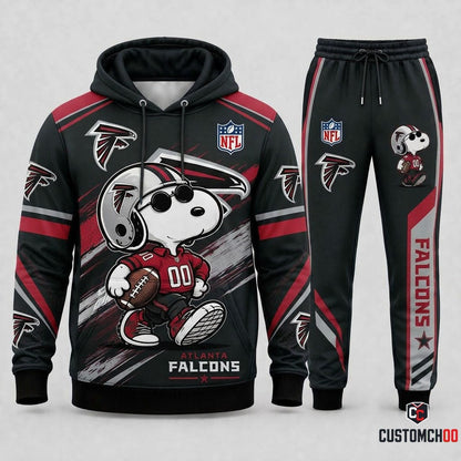 Snoopy NFL Fan Set — Hoodie & Sweatpants | All 32 Football Teams Available