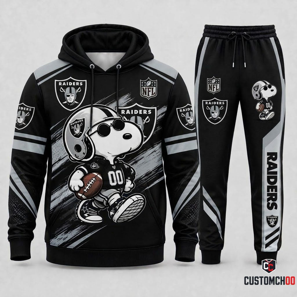 Snoopy NFL Fan Set — Hoodie & Sweatpants | All 32 Football Teams Available