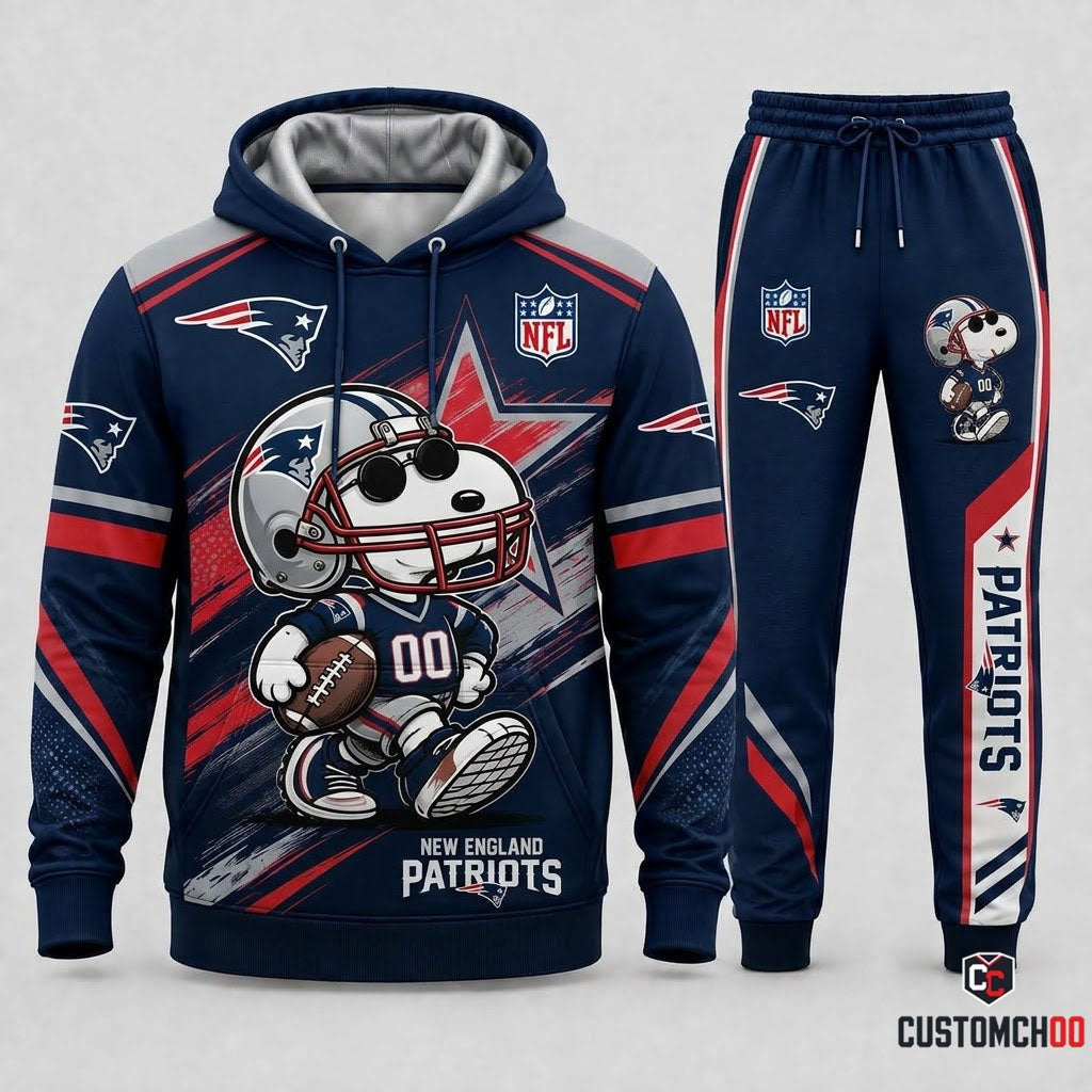 Snoopy NFL Fan Set — Hoodie & Sweatpants | All 32 Football Teams Available