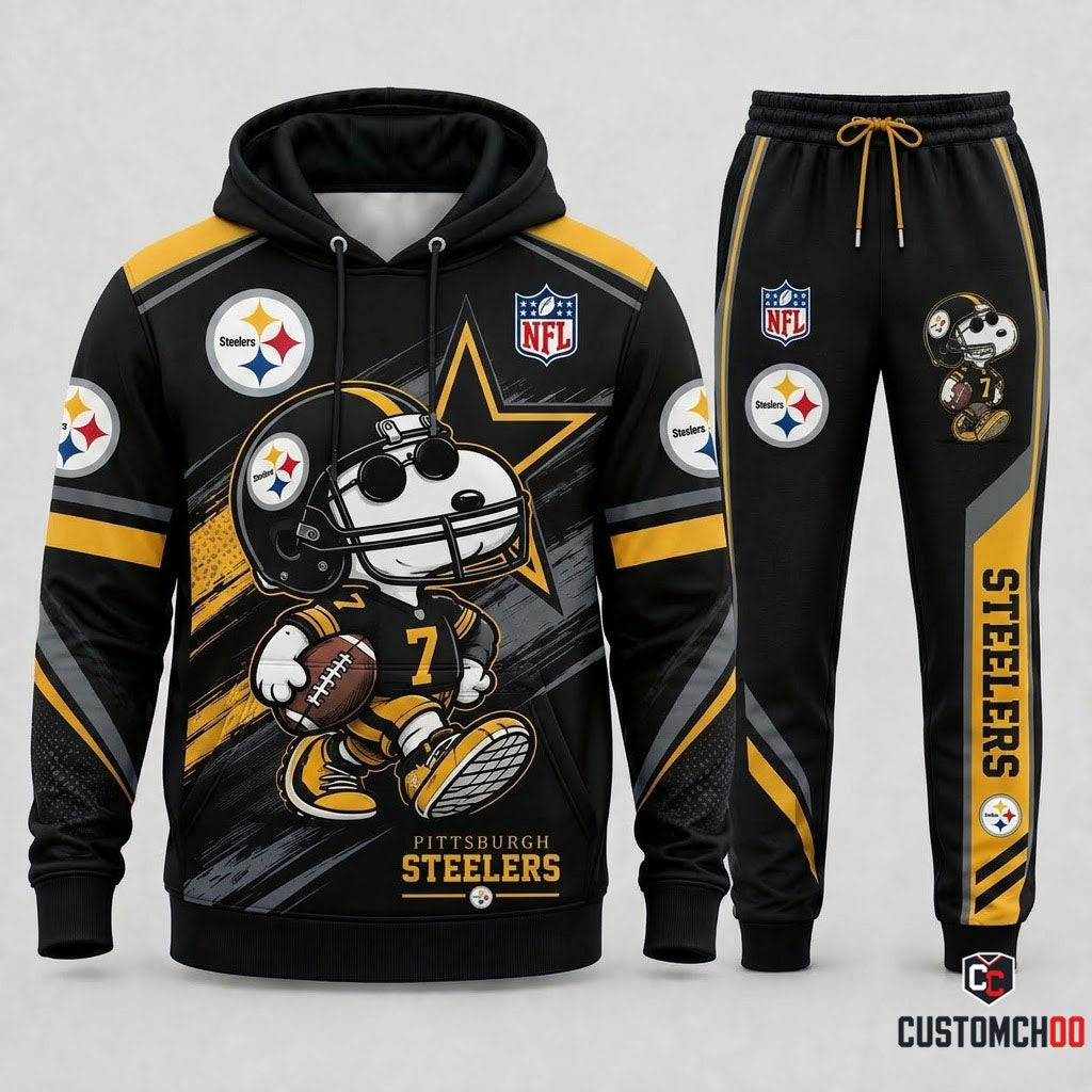 Snoopy NFL Fan Set — Hoodie & Sweatpants | All 32 Football Teams Available
