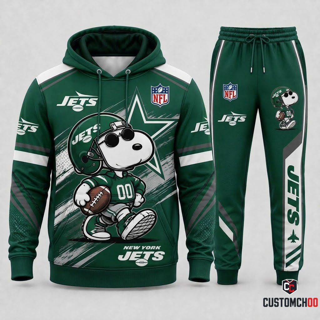 Snoopy NFL Fan Set — Hoodie & Sweatpants | All 32 Football Teams Available