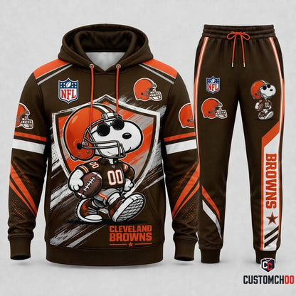 Snoopy NFL Fan Set — Hoodie & Sweatpants | All 32 Football Teams Available