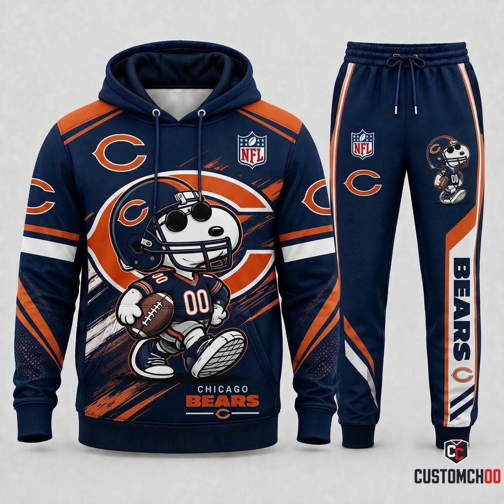 Snoopy NFL Fan Set — Hoodie & Sweatpants | All 32 Football Teams Available
