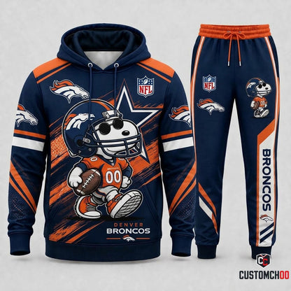 Snoopy NFL Fan Set — Hoodie & Sweatpants | All 32 Football Teams Available