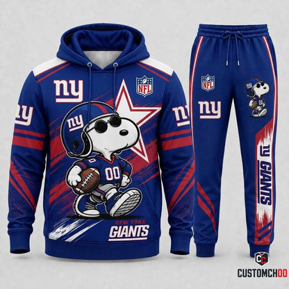 Snoopy NFL Fan Set — Hoodie & Sweatpants | All 32 Football Teams Available