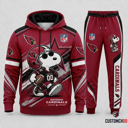 Snoopy NFL Fan Set — Hoodie & Sweatpants | All 32 Football Teams Available