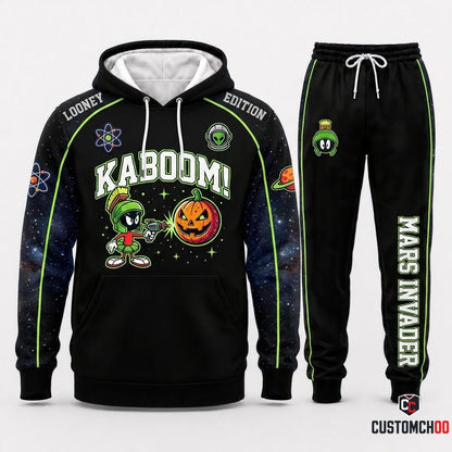 Marvin Alien Halloween Halloween Hoodie and Pants Set