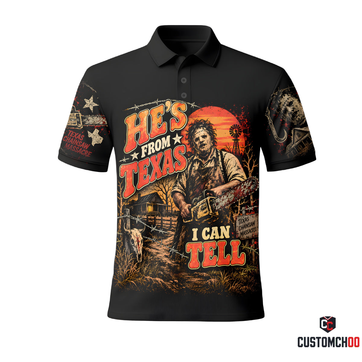 Texas Chainsaw Inspired Shirt — Retro Horror Movie Fan Tee