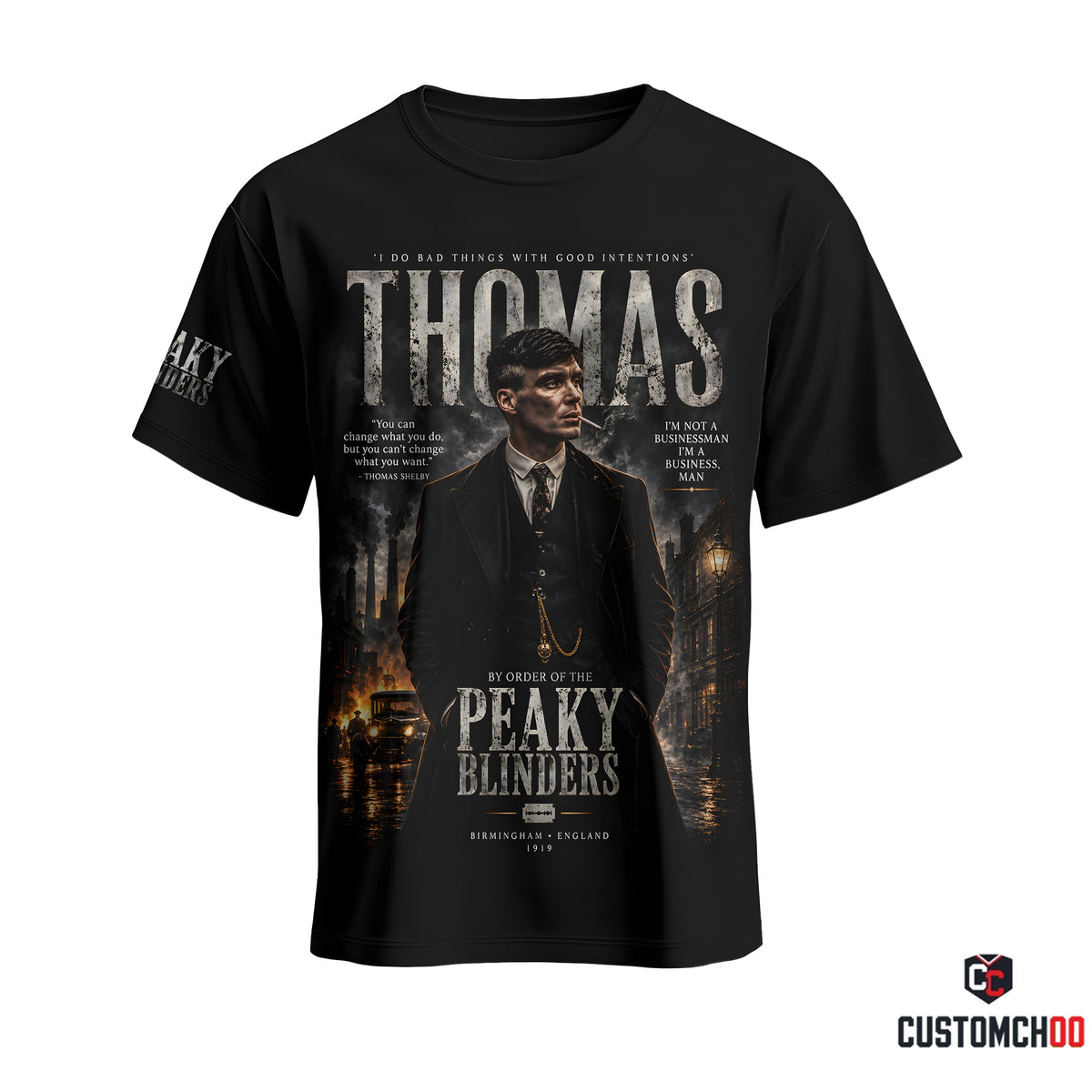 Limited Edition Thomas Vintage Gangster Graphic Apparel — Hoodie, Zip Hoodie, Sweatshirt & T-Shirt