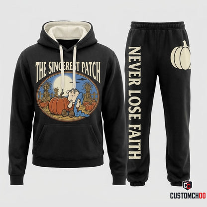 THE SINCEREST PATCH - It's The Great Pumpkin Charlie Brown Hoodie & Pants Set - Vintage Halloween Streetwear