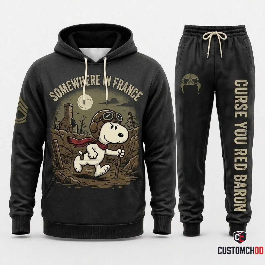 SOMEWHERE IN FRANCE - It's The Great Pumpkin Charlie Brown Hoodie & Pants Set - Vintage Halloween Streetwear