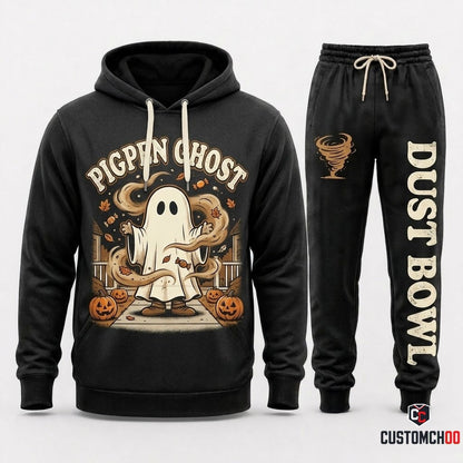 PIGPEN GHOST - It's The Great Pumpkin Charlie Brown Hoodie & Pants Set - Vintage Halloween Streetwear