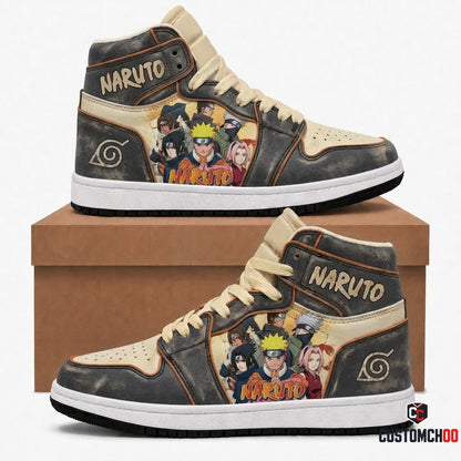 Naruto Uzumaki Anime Canvas High Top Sneakers - 04. Vintage 90s