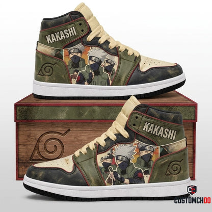 Kakashi Hatake Anime Canvas High Top Sneakers - 04. Vintage 90s