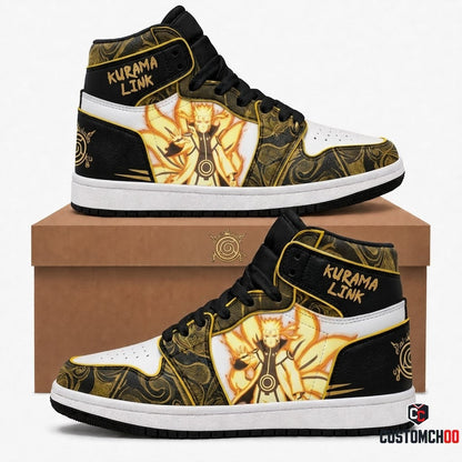 Minato Namikaze Anime Canvas High Top Sneakers - 03. Kurama Avatar