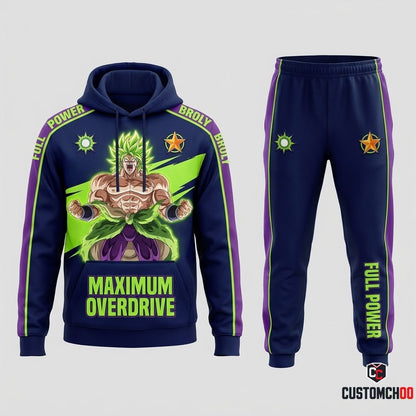Broly Legendary Super Saiyan Anime Tracksuit Set - Hoodie & Jogger Pants - 07. Super Saiyan Full Power