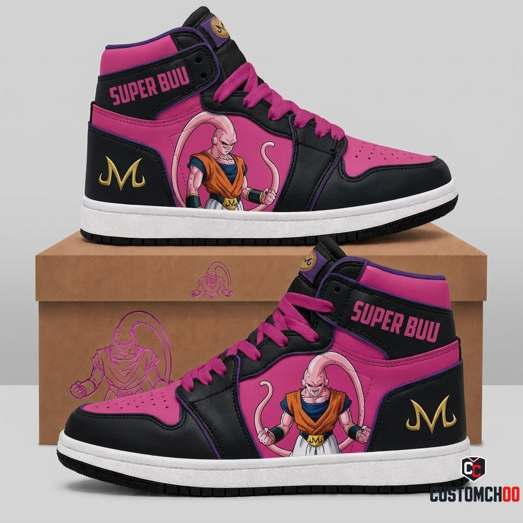 Majin Buu Anime Canvas High Top Sneakers - 03. Super Buu Absorption