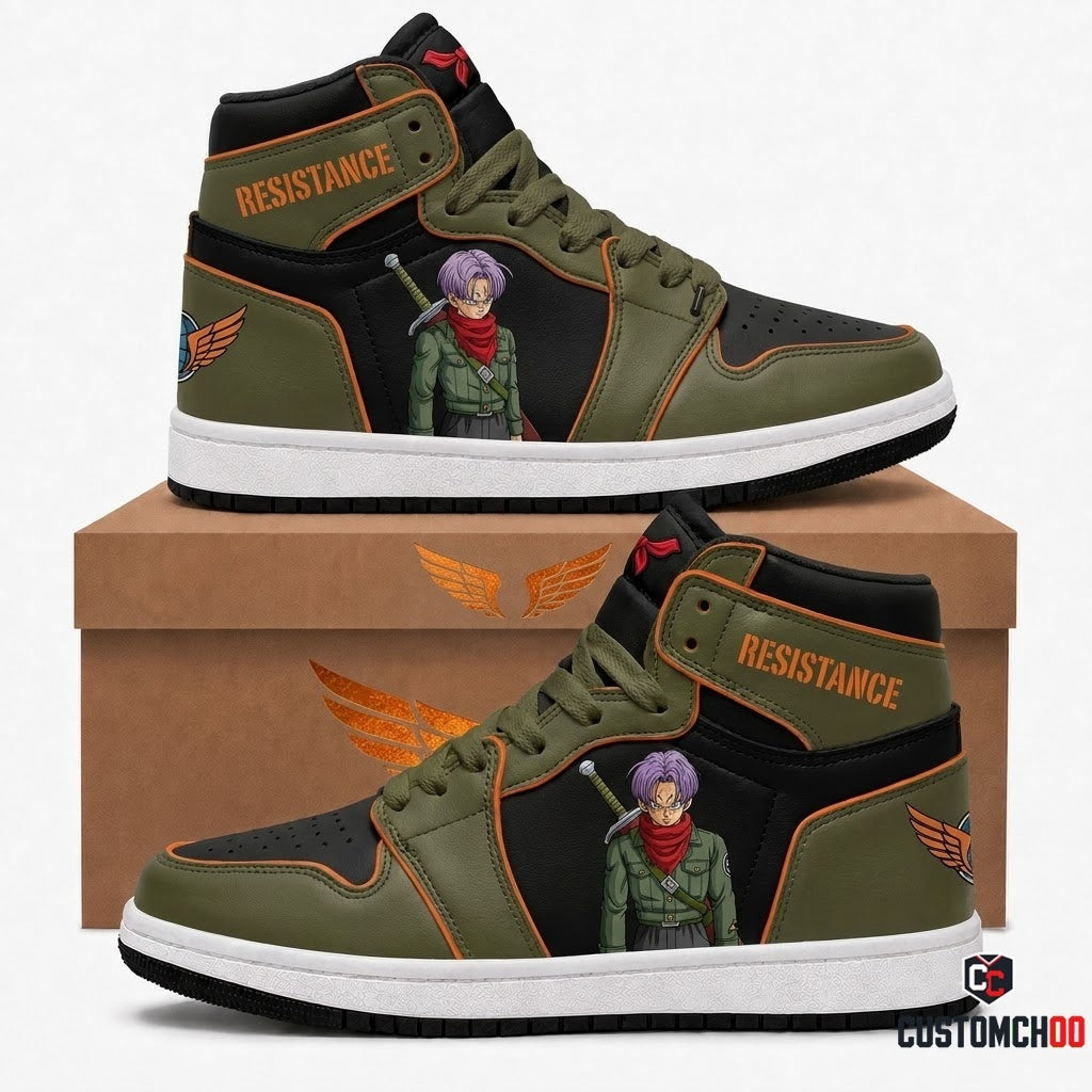 Future Trunks Sword Anime Canvas High Top Sneakers - 08. Tactical Resistance