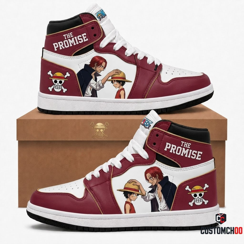 Red-Haired Shanks Emperor Anime Canvas High Top Sneakers - 07. Classic Nostalgia