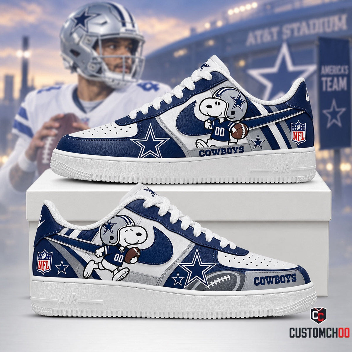 Beagle Dog - NFL Football Fan Shoes | All 32 Teams Available -Ver2