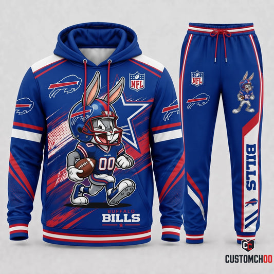 Bug Bunny NFL Fan Set — Hoodie & Sweatpants | All 32 Football Teams Available
