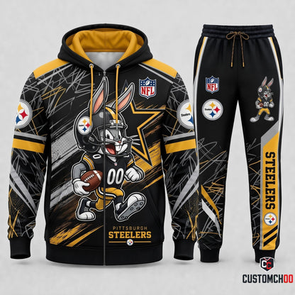 Bug Bunny NFL Fan Set — Hoodie & Sweatpants | All 32 Football Teams Available