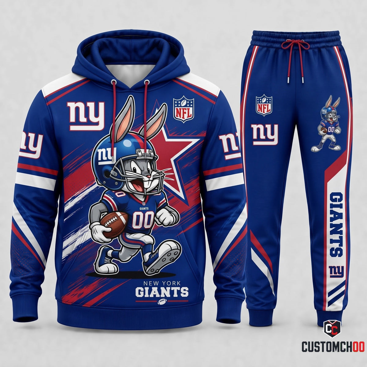 Bug Bunny NFL Fan Set — Hoodie & Sweatpants | All 32 Football Teams Available